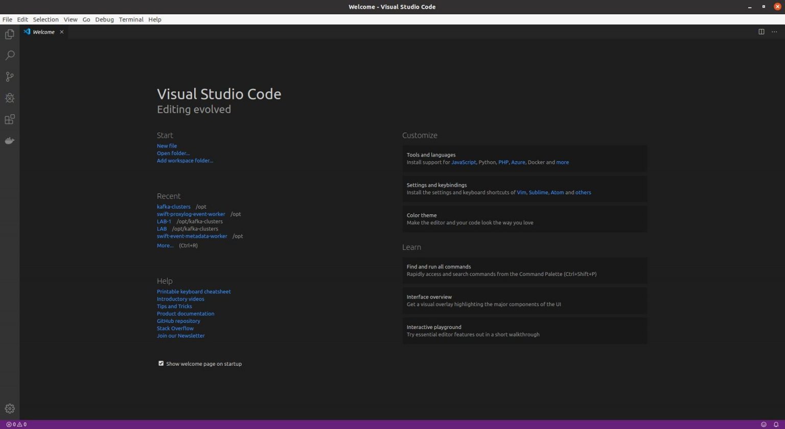 visual studio code install fedora